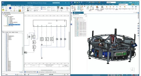Solid Edge Electrical'da kablo demeti şeması ve eşlenik 3B model